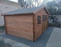 Cabane de jardin montée