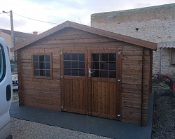 Cabane de jardin montée